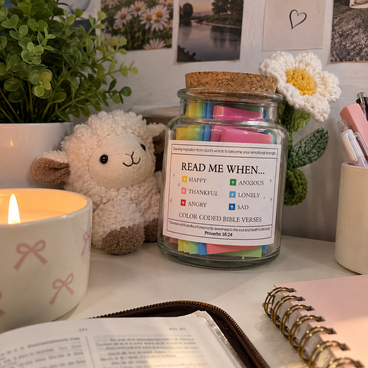 Daily Grace Jar™ - 90 Day Bible Verses Jar
